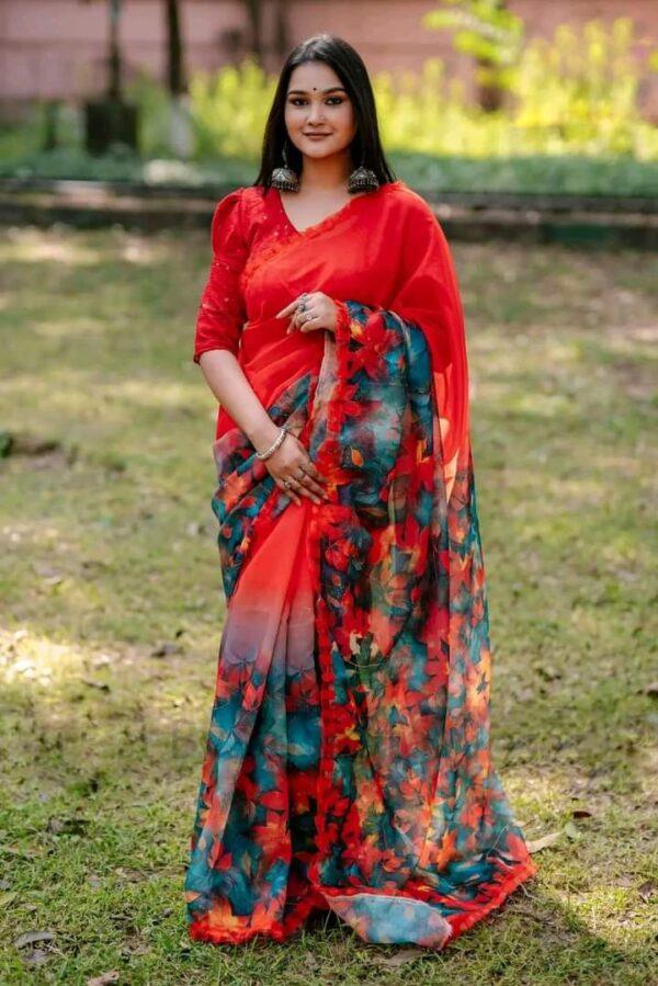চান্দুরি সিল্ক নতুন শাড়ি