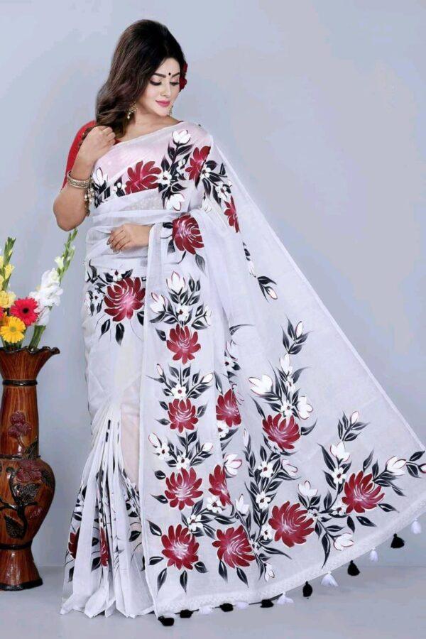 ✅হাফ সিল্ক শাড়ি