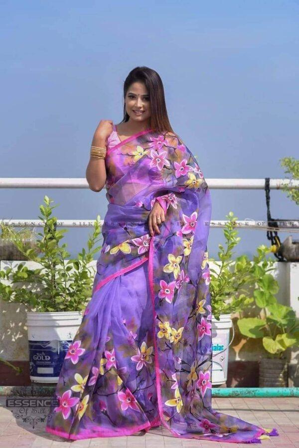 ✅হাফ সিল্ক শাড়ি