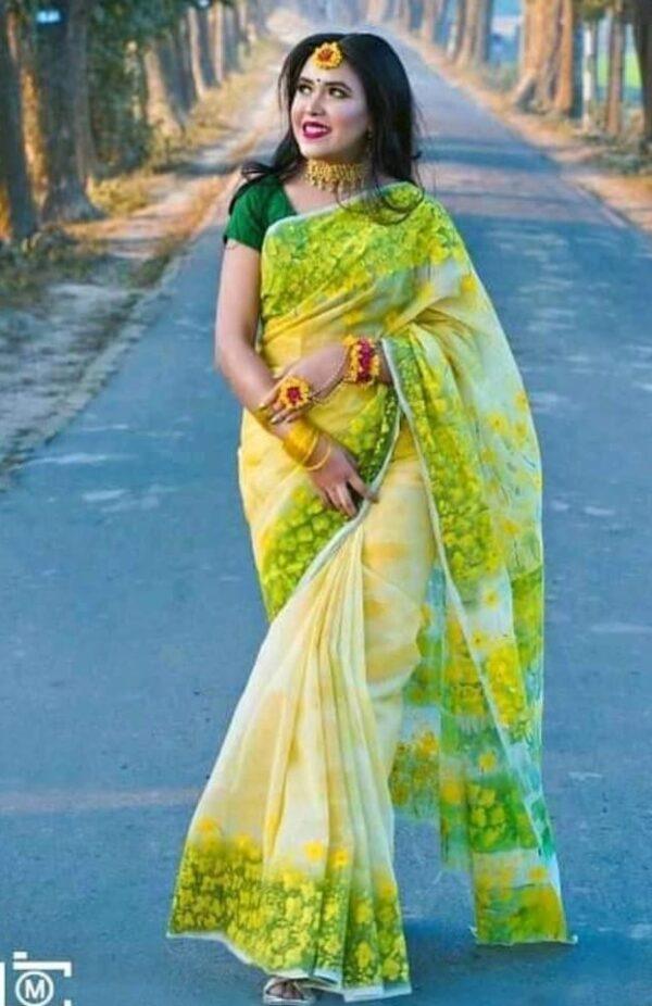 ✅হাফ সিল্ক শাড়ি