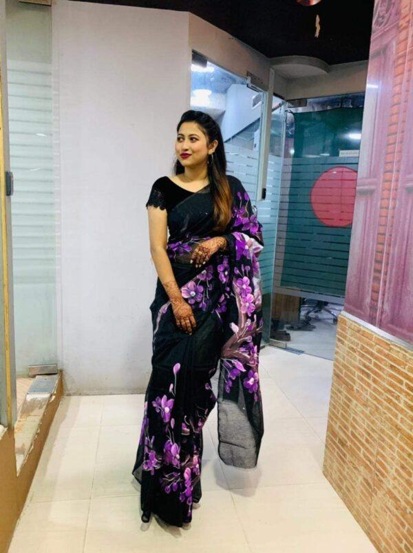✅হাফ সিল্ক শাড়ি