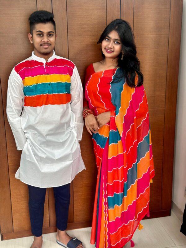 ☘প্রিমিয়াম জর্জেট শাড়ি