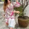 Check and sleek majolica print co ord set