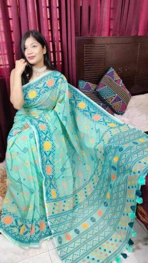 হাফ সিল্ক শাড়ি
