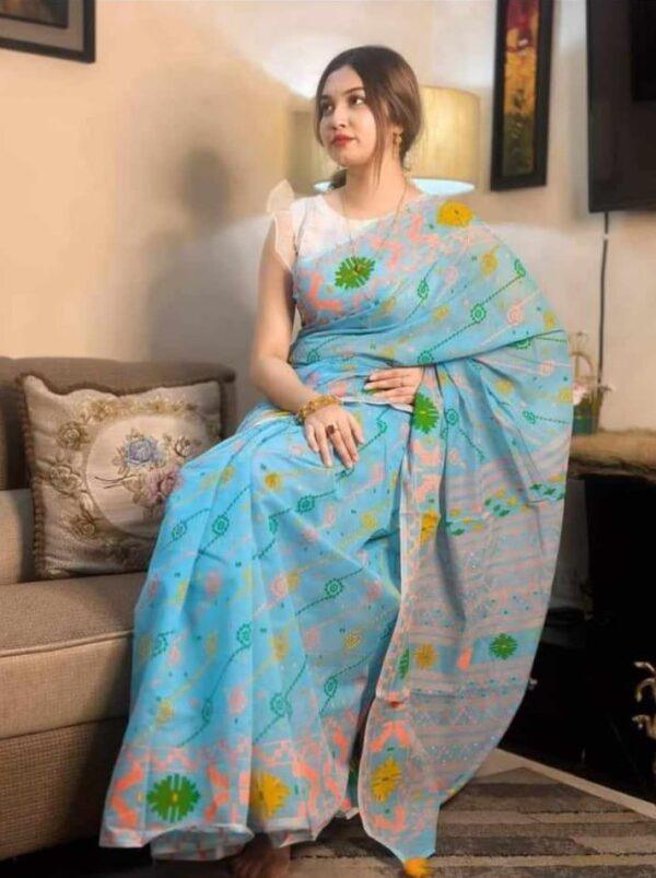 Premium Quality  Half Silk Shari