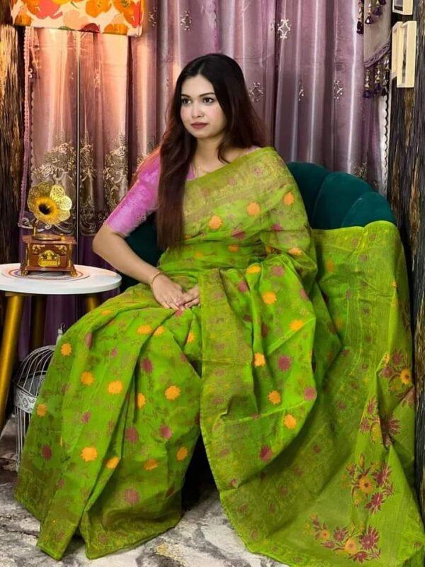 Premium Quality  Half Silk Shari