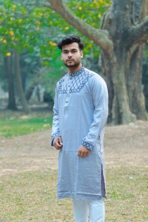 Cotton Embroidery Panjabi