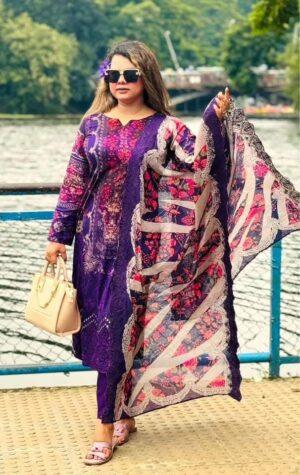 ডিজিটাল প্রিন্ট  থ্রি পিস