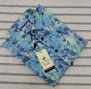 Luxury China Magnet Cotton Signature full Sleeve Print Shirt