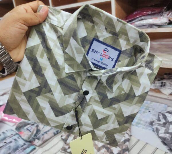 Luxury China Magnet Cotton Signature full Sleeve Print Shirt