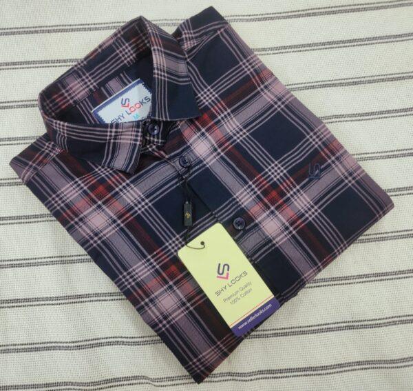 Indian Premium Cotton Double Part Check Shirt (full sleeve)