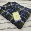 Indian Premium Cotton Double Part Check Shirt (full sleeve)