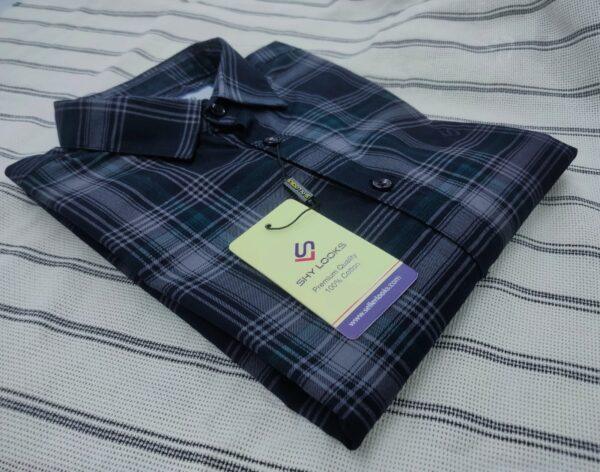 Indian Premium Cotton Double Part Check Shirt (full sleeve)
