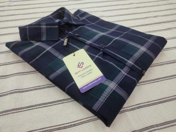Indian Premium Cotton Double Part Check Shirt (full sleeve)