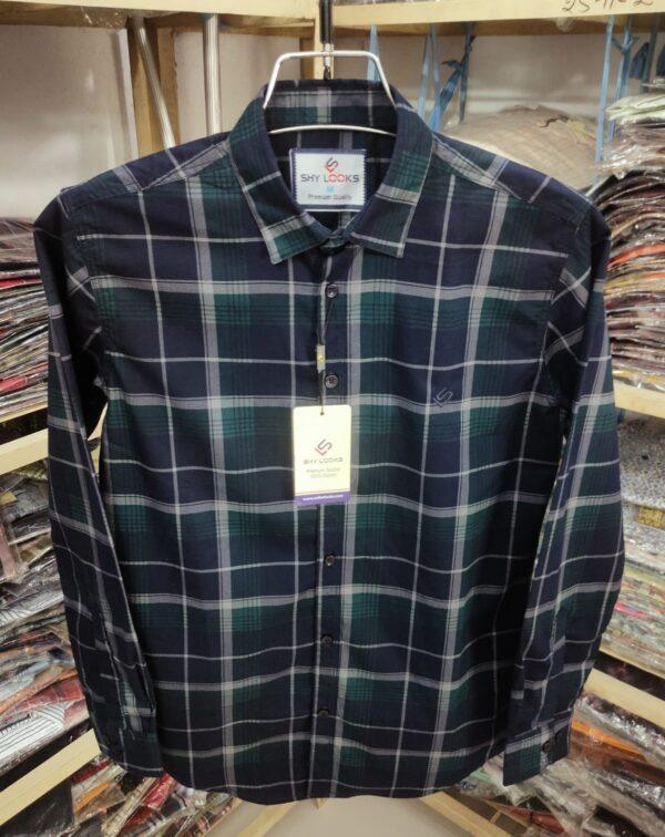 Indian Premium Cotton Double Part Check Shirt (full sleeve)