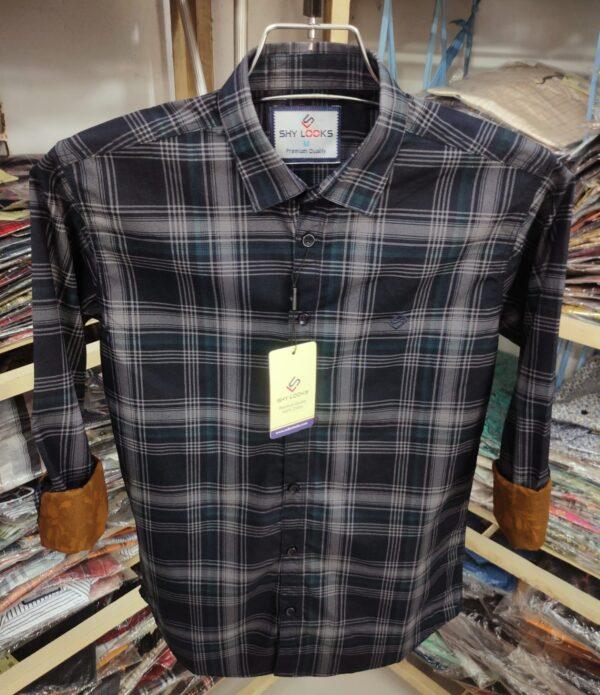 Indian Premium Cotton Double Part Check Shirt (full sleeve)