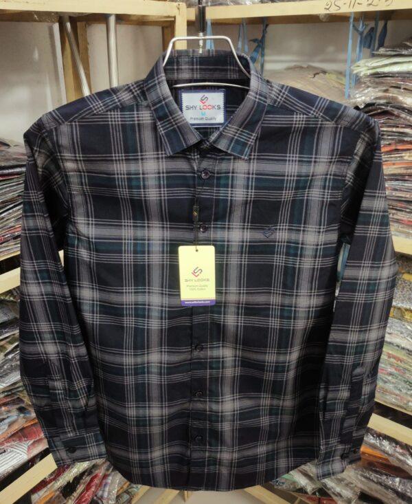 Indian Premium Cotton Double Part Check Shirt (full sleeve)