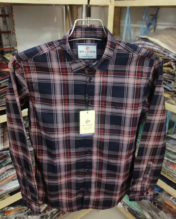 Indian Premium Cotton Double Part Check Shirt (full sleeve)