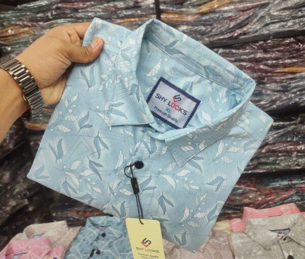 Pure Cotton full Sleeve Print Shirt for Men's