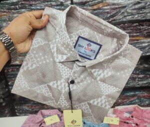 Pure Cotton full Sleeve Print Shirt for Men's