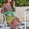 Check and sleek majolica print co ord set