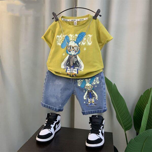 Summer Baby T-Shirt Pant Combo Set