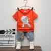 Summer Baby T-Shirt Pant Combo Set