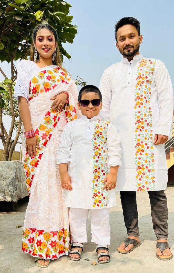 শুদ্ধতার প্রতিচ্ছবি সাদা কাপল ড্রেস!