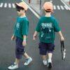 Premium Quality Dropp Shoulder Rubber Printed T-Shirt & Pants For Boys