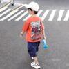 Premium Quality Dropp Shoulder Rubber Printed T-Shirt & Pants For Boys