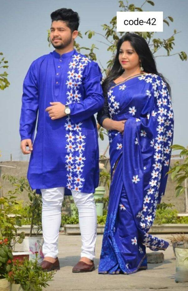 স্টাইল আর রুচির সেরা মিশ্রণ নিয়ে এসেছে আমাদের ব্লু কাপল ড্রেস,