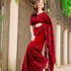 IMG-20250309-WA0064 ইন্ডিয়ান হাই কোয়ালিটি জর্জেট শাড়ি সাথে ব্লাউজ পিস,
