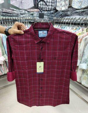 Cotton full Sleeve Check Shirt for Men's