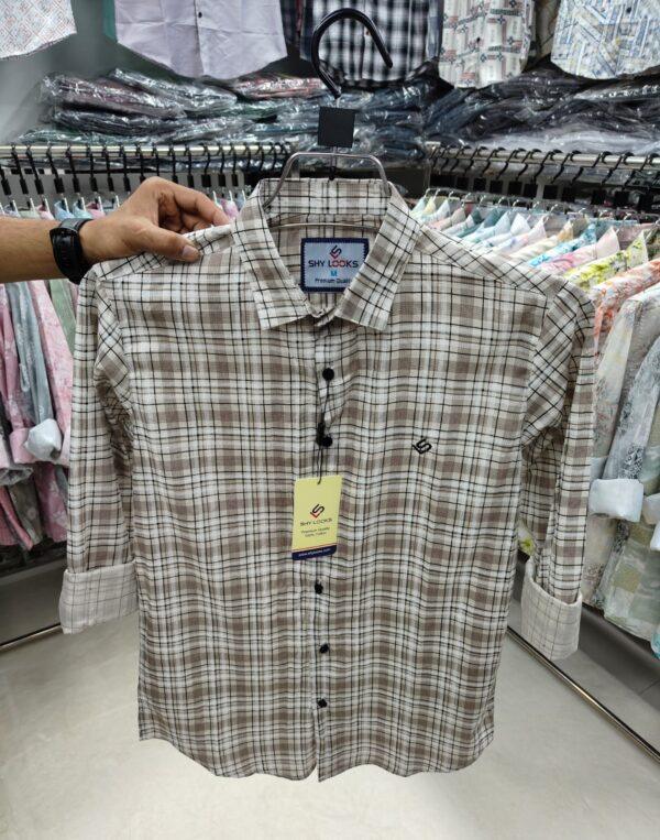 Cotton full Sleeve Check Shirt for Men's
