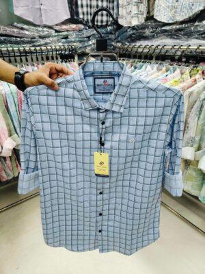 Cotton full Sleeve Check Shirt for Men's