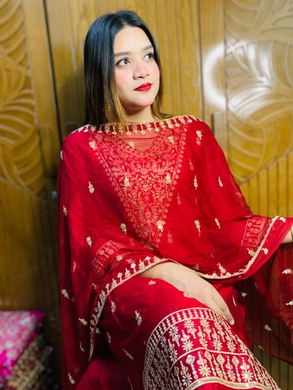 সিকোয়েন্স এমব্রয়ডারি থ্রি পিচ