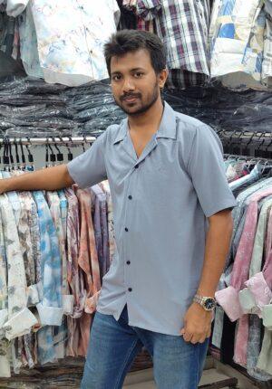 Dropped Shulderd Half Sleeve Shirt for Men's