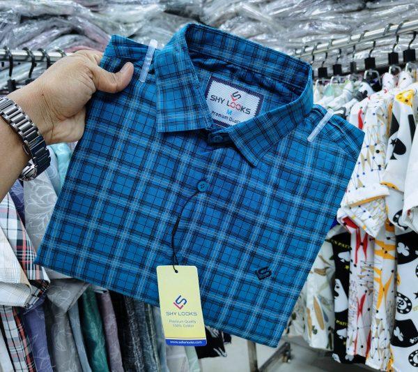 Pure Cotton full Sleeve Check Shirt for Men's