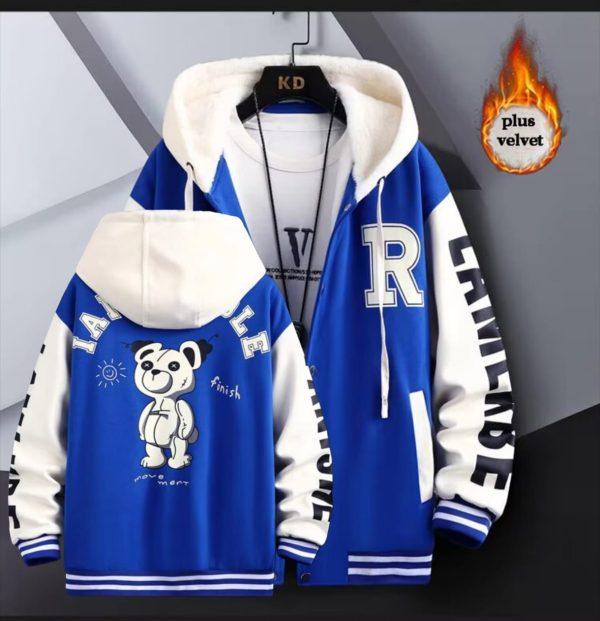 Amvosh Print Button Hoodie
