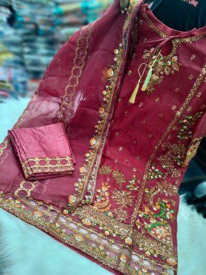 IMG-20260110-WA0291 Pakistani Design 4-Piece Sada Bahar Tissue Set