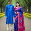 প্রিমিয়াম কোয়ালিটির  ধুপিয়ান সিল্কের কাপল সেট