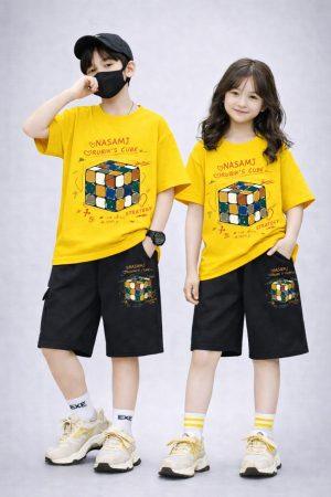 Drop Shoulder Baby TShirt and Pant Set