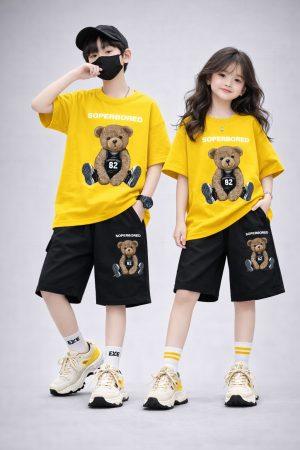 Drop Shoulder Baby TShirt and Pant Set