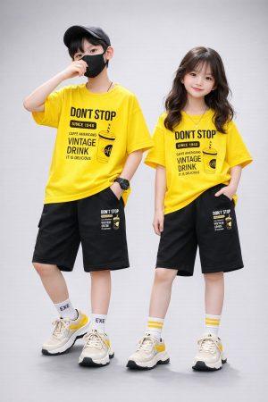 Drop Shoulder Baby TShirt and Pant Set