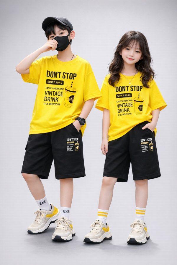 Drop Shoulder Baby TShirt and Pant Set