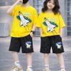 Drop Shoulder Baby TShirt and Pant Set