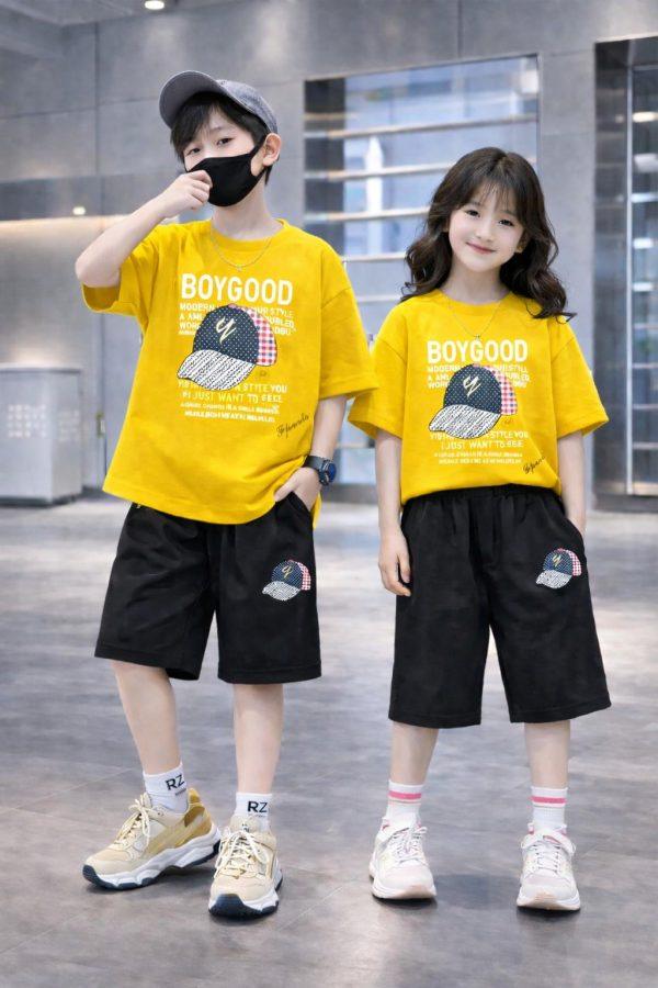 Drop Shoulder Baby TShirt and Pant Set