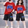 Drop Shoulder Baby TShirt and Pant Set