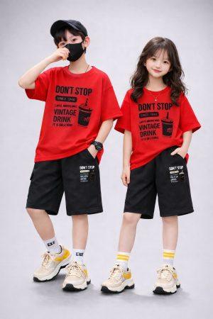 Drop Shoulder Baby TShirt and Pant Set