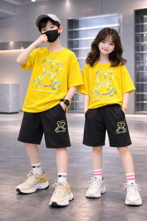 Drop Shoulder Baby TShirt and Pant Set